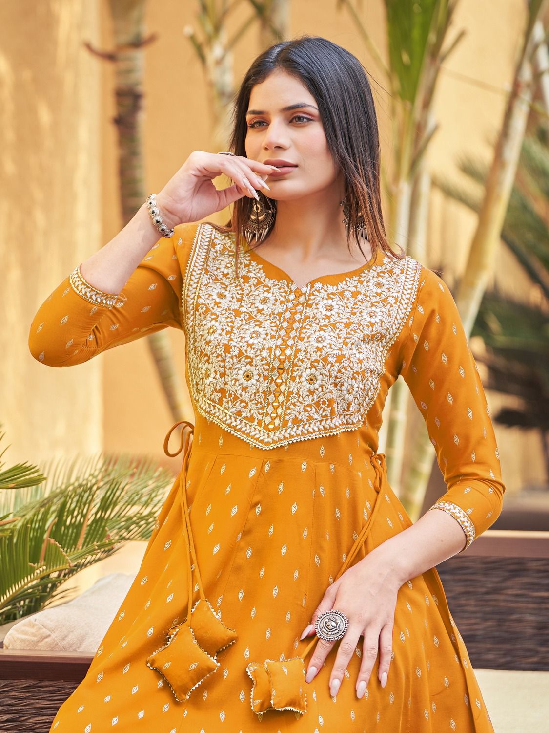 Walkway 40 By Blue Hills Printed Anarkali Kurti Catalog
